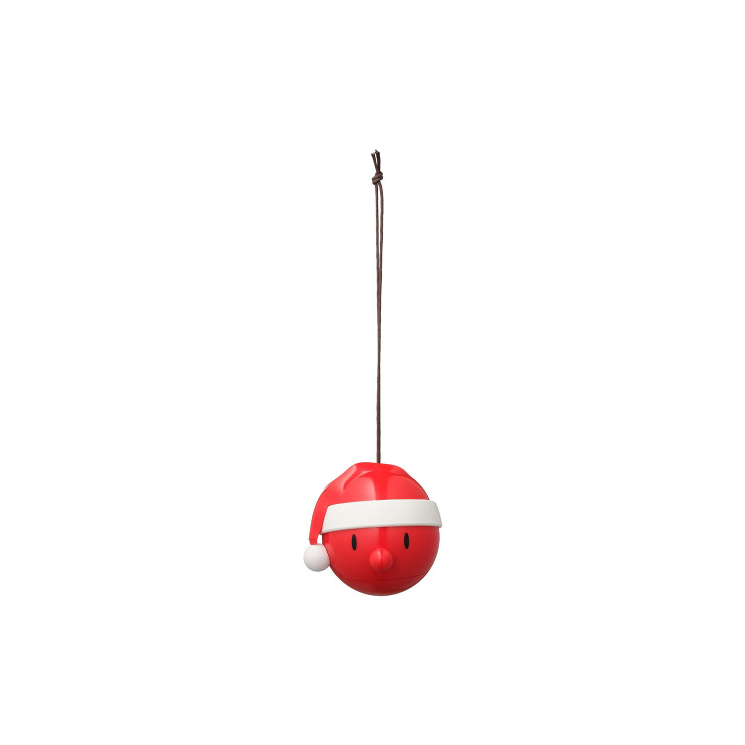 Santa Ornament 2 pcs, red
