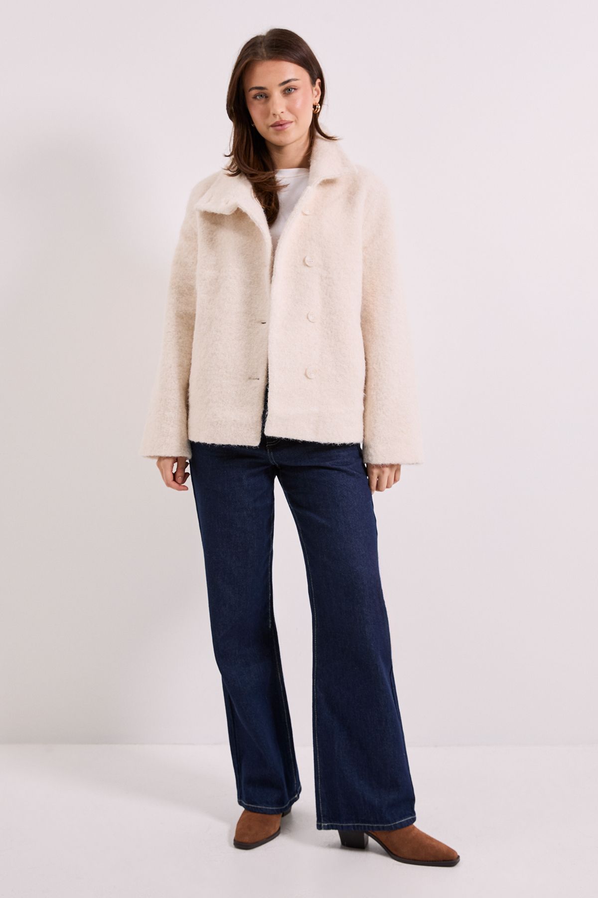 Dorothy Perkins Funnel Neck Short Coat