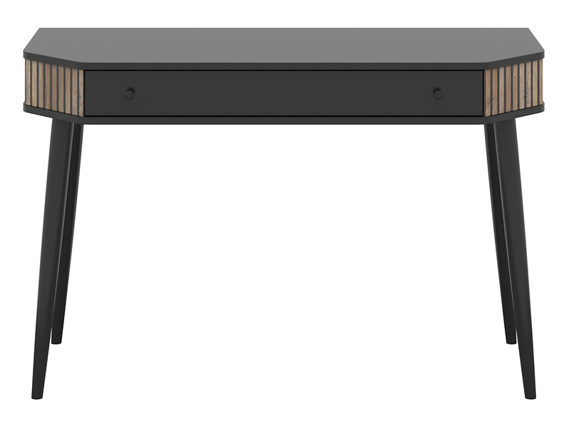 Toaletka Capri 120 cm z szufladą czarny/dąb flagstaff ciemny