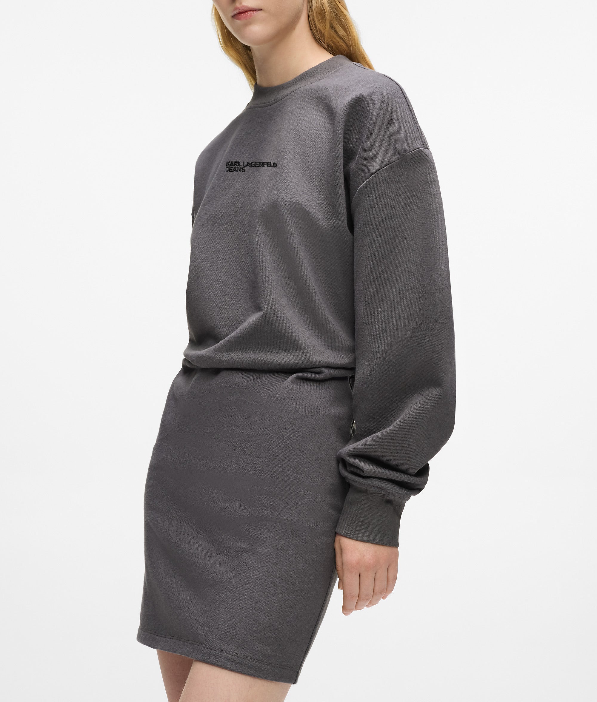 Robe sweat de style blouson