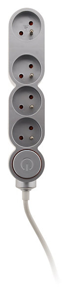 Bloc Home 4x16A 2P T   parafoudre argent Zenitech