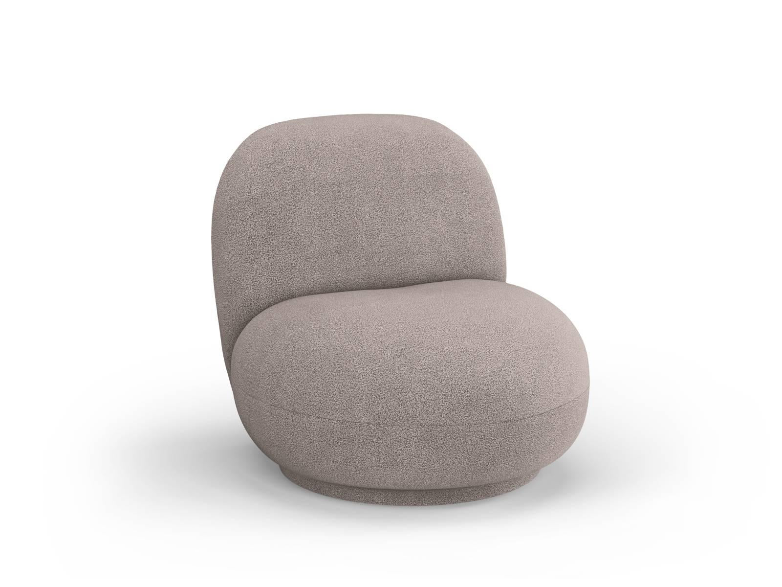 Draaibare fauteuil Chuck bouclé