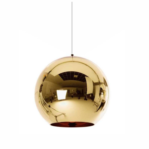 LAMPA WISZĄCA 40cm MIRROR GLOW - L złota SZKLANA