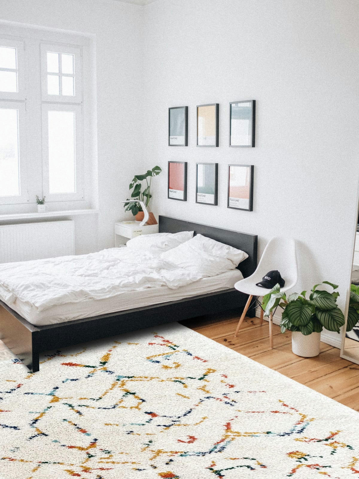 MAROUF - Tapis de style berbére coloré avec franges 80x150, OEKO-TEX®