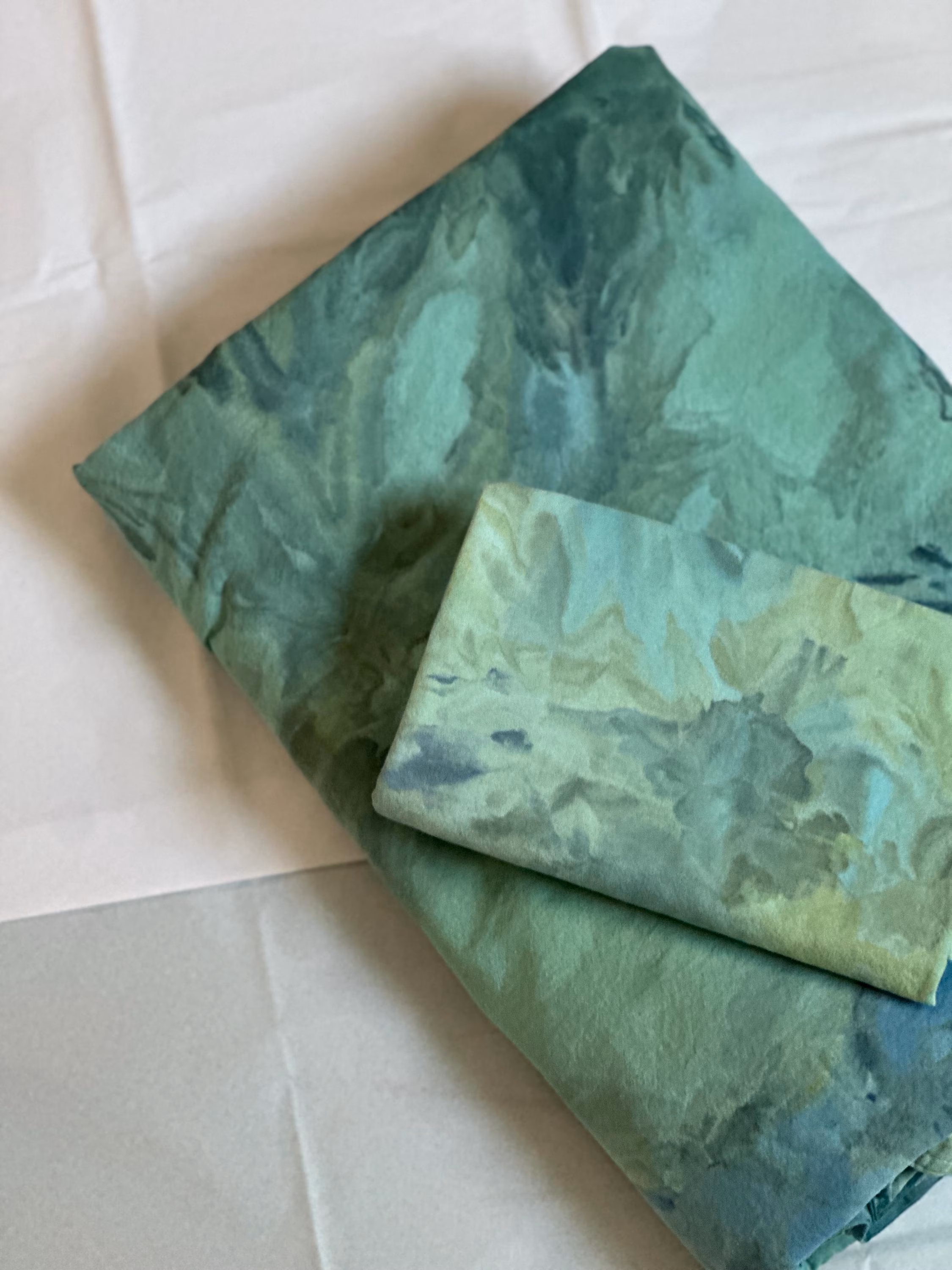 Hand Dyed Cotton Duvet Cover Set in Warm Surf, Tie Dye Bedding, Anna Joyce