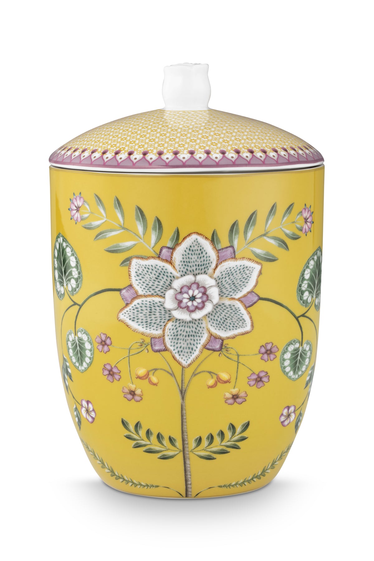 Pip Studio Voorraadpot - Lily&Lotus - Geel - 14cm
