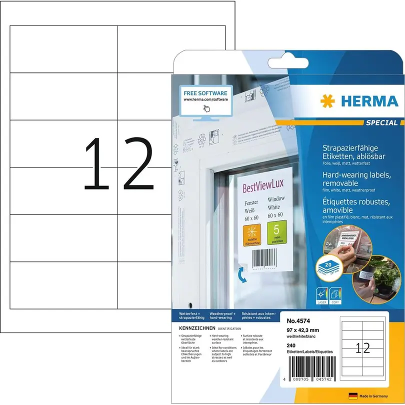 Etiketten 20er-Set Vielzweck-Etiketten
