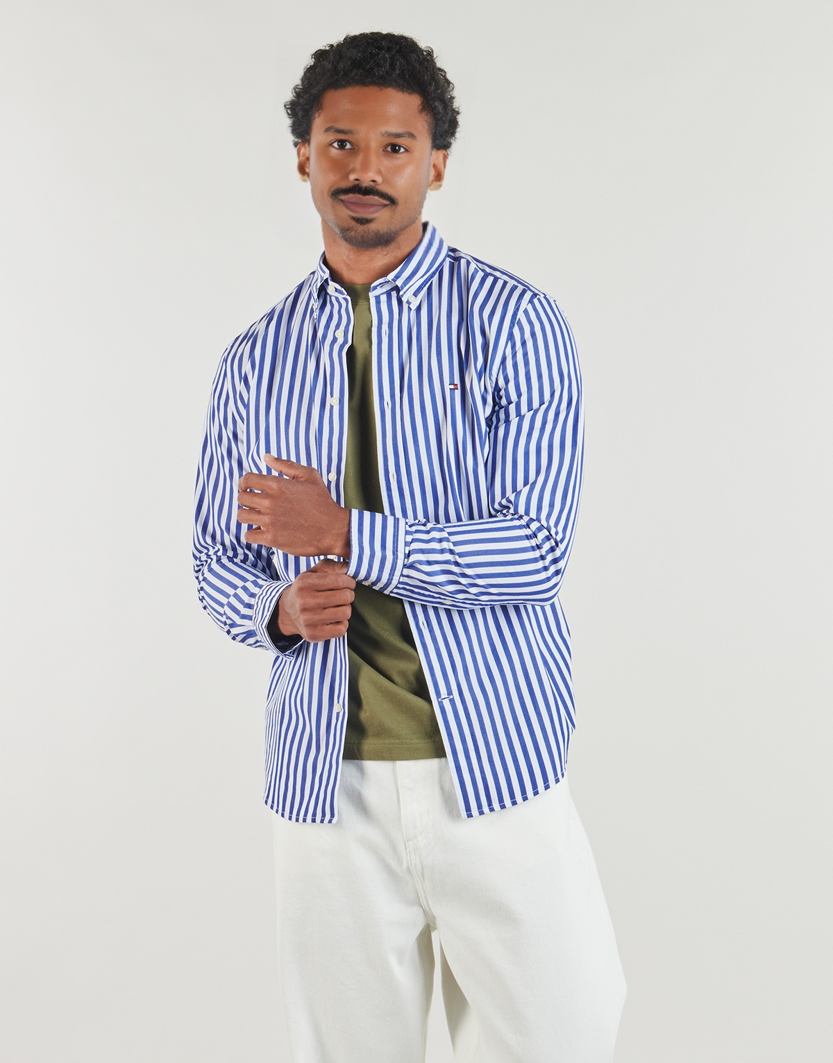 Tommy Hilfiger - FLEX POPLIN CLASSIC STP RF SHIRT - Blue