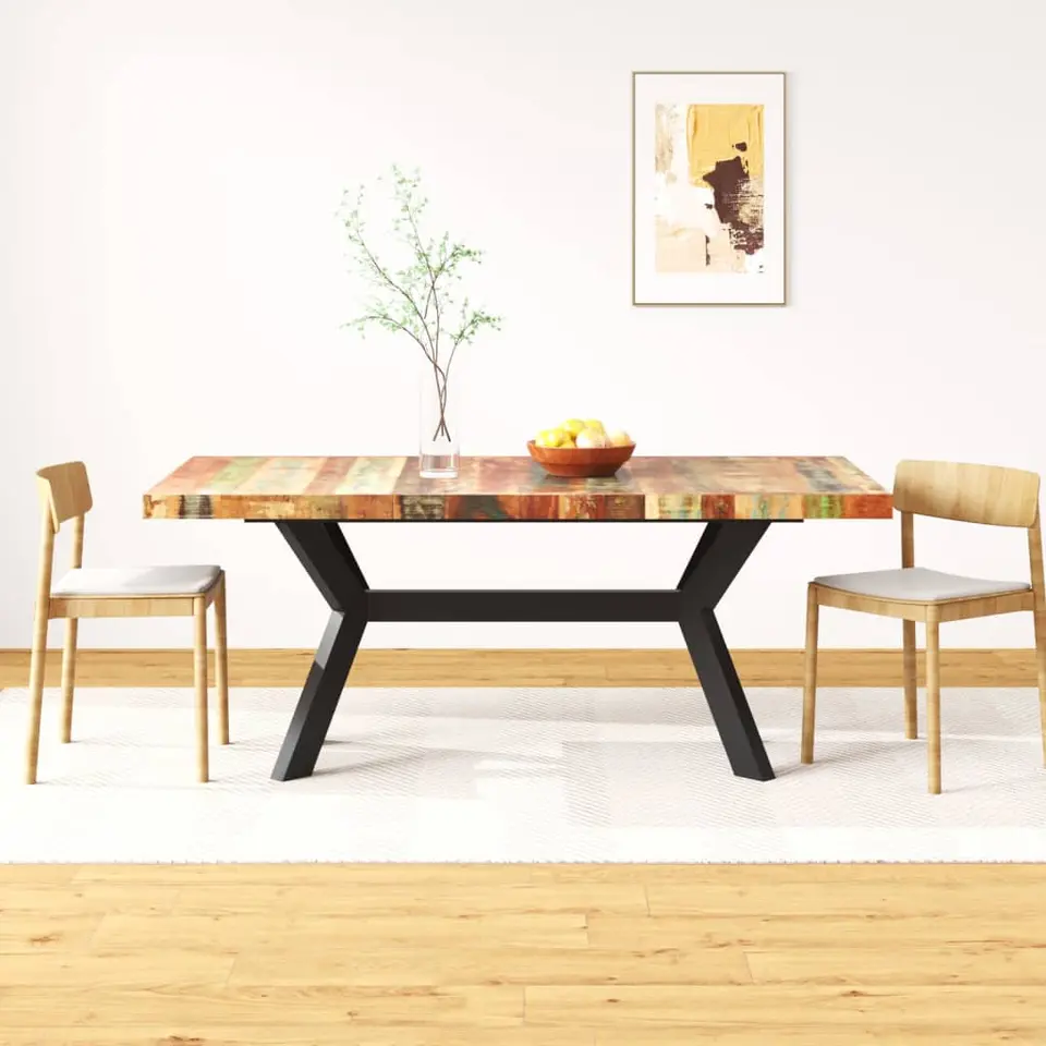 vidaXL - Eetkamertafel - Bruin - Hout - 180 x 90 x 76 cm