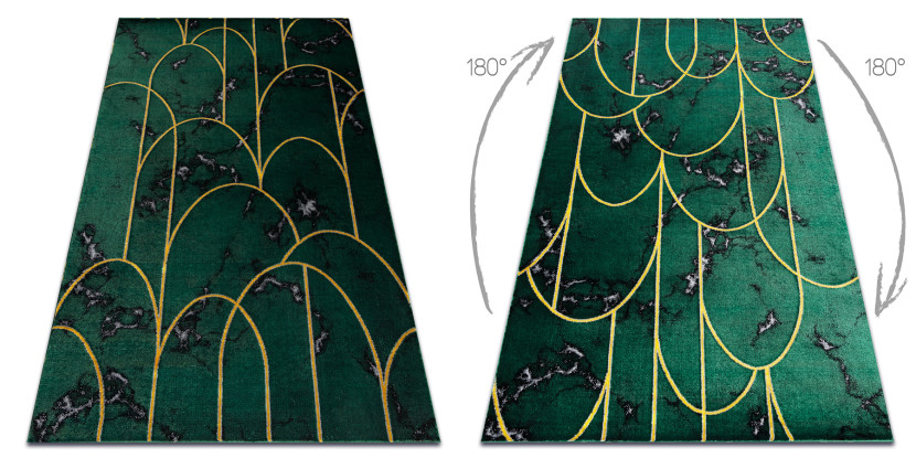 Dywan EMERALD ekskluzywny 1016 glamour, stylowy art deco, 120x170 cm