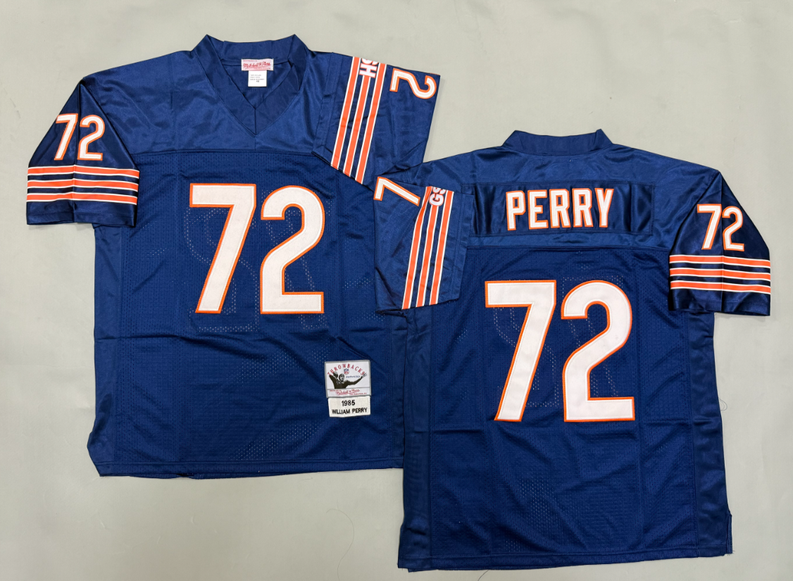 William Perry Chicago Bears Authentic Throwback Retired Player Jersey