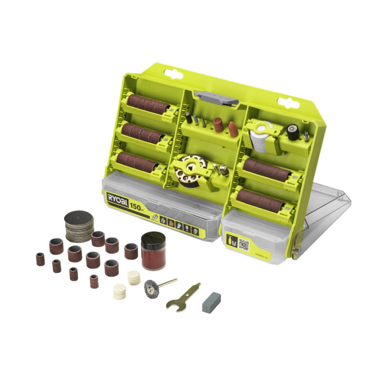 Coffret d'accessoires pour outil multi-fonctions Twist Lock 150 pièces RYOBI