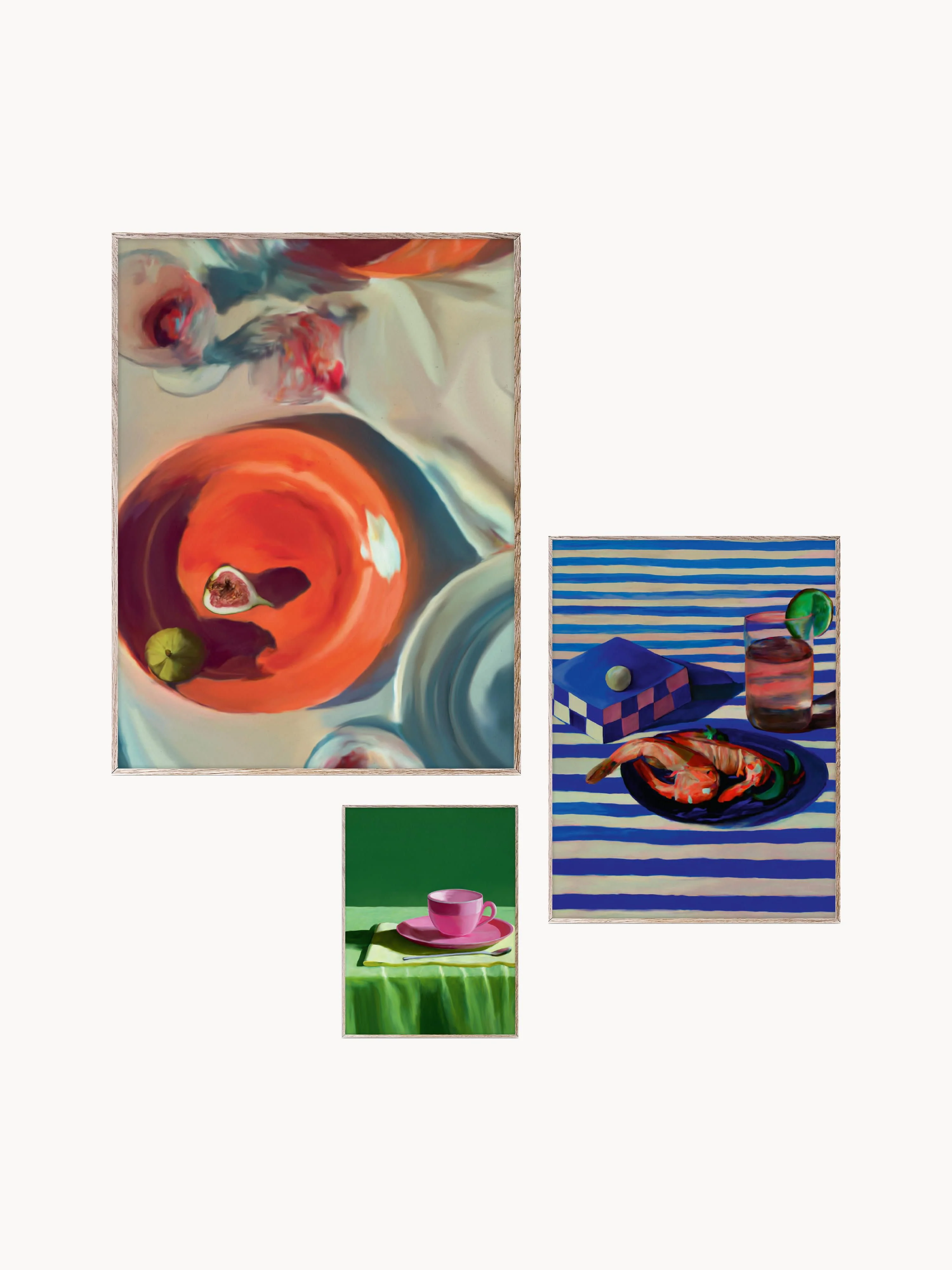 Posters Artwall no. 04 mit Rahmen, 3er-Set