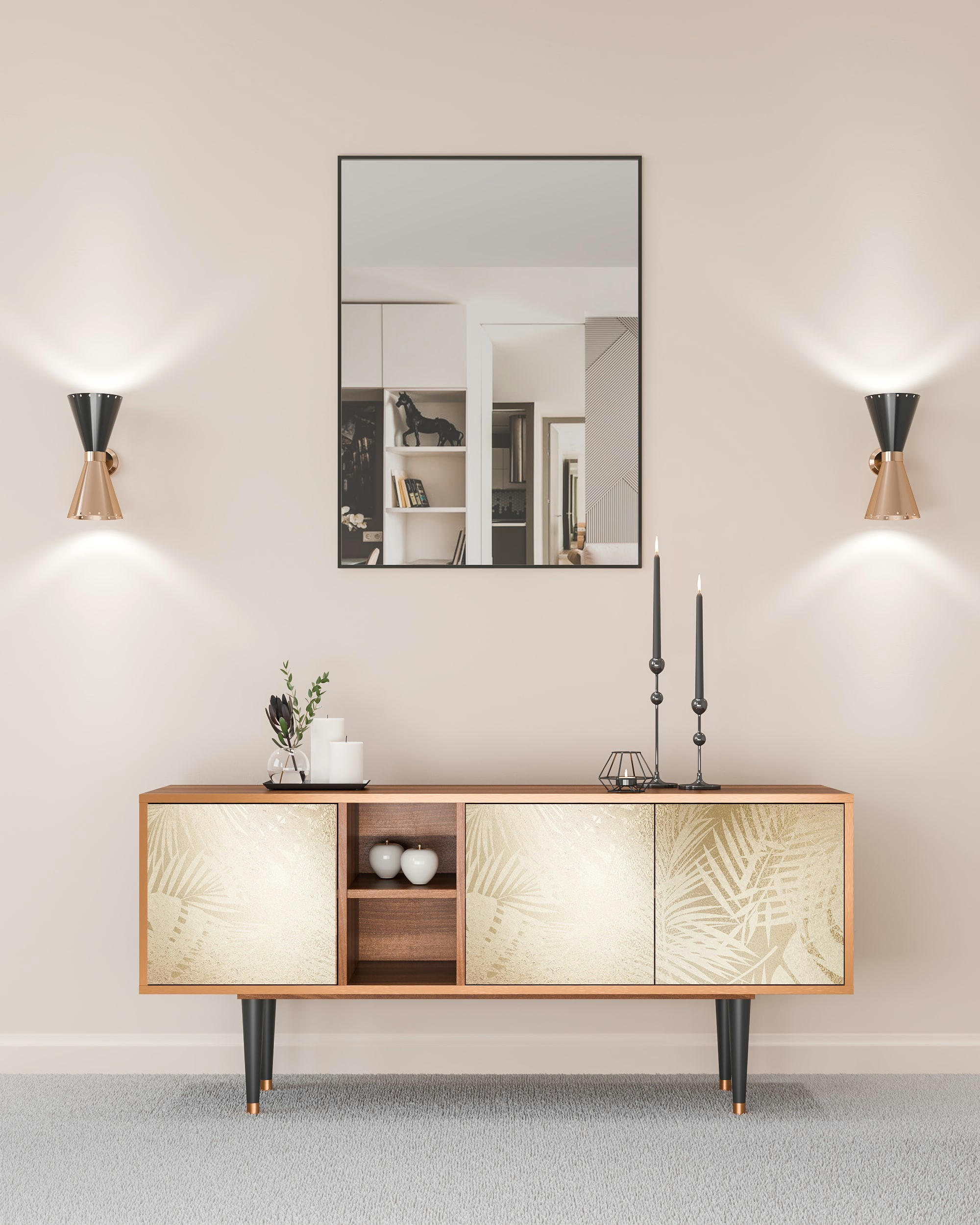 PLANT OF THE DESSERT - Meuble TV  sable 3 tiroirs L 150 cm