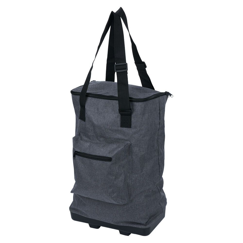 Sac de courses 30L pliable avec 2 roues - L33xl20xH92cm