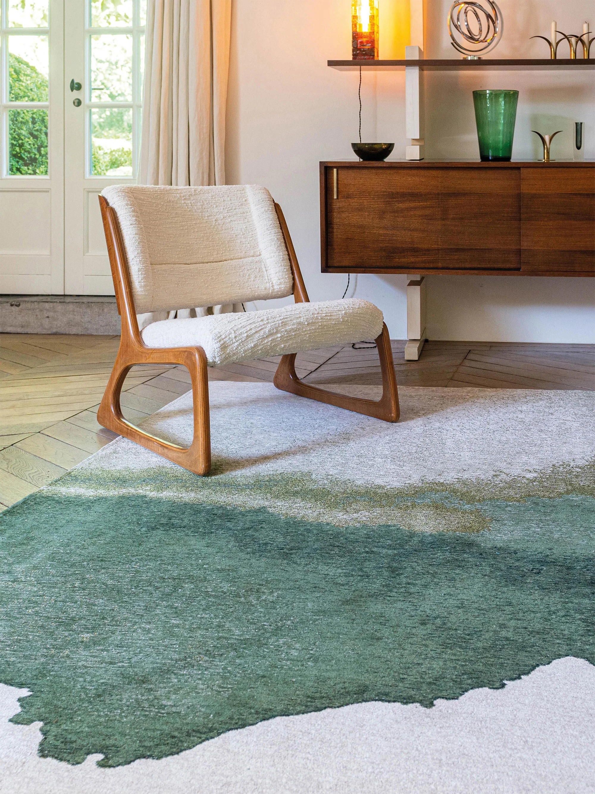 Waschbarer Indoor & Outdoor-Kurzflor-Teppich Lagoon