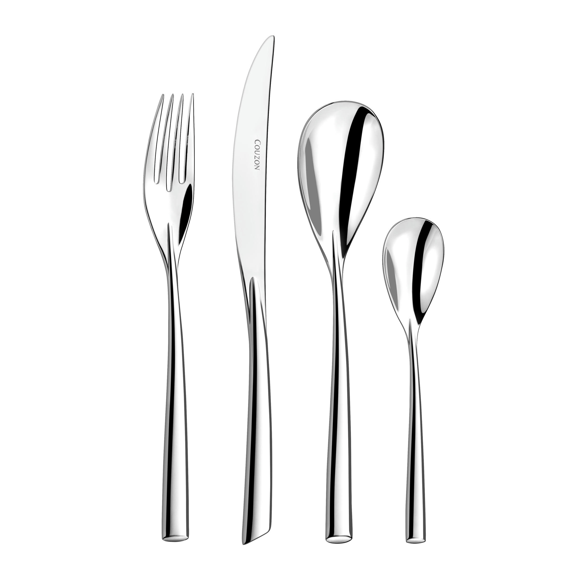 DISTINGO - Ménagère 24 couverts en Acier Inoxydable