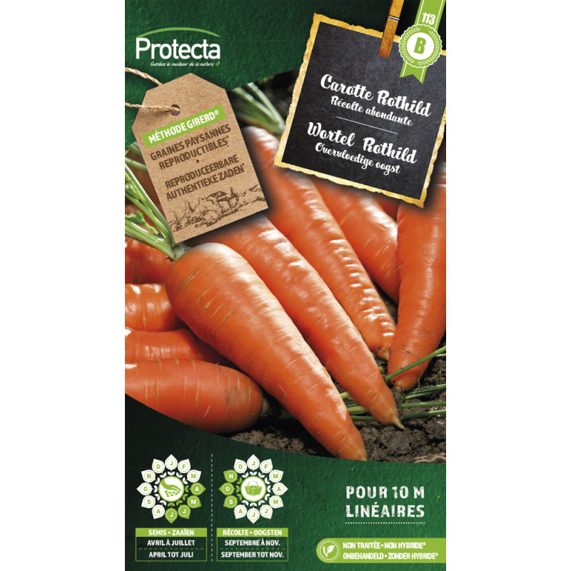 Semences de carotte Rothild améliorée PROTECTA