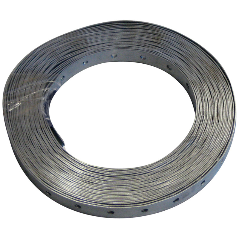 Feuillard en acier zingué 10 m x 12 mm TEKNIFIX