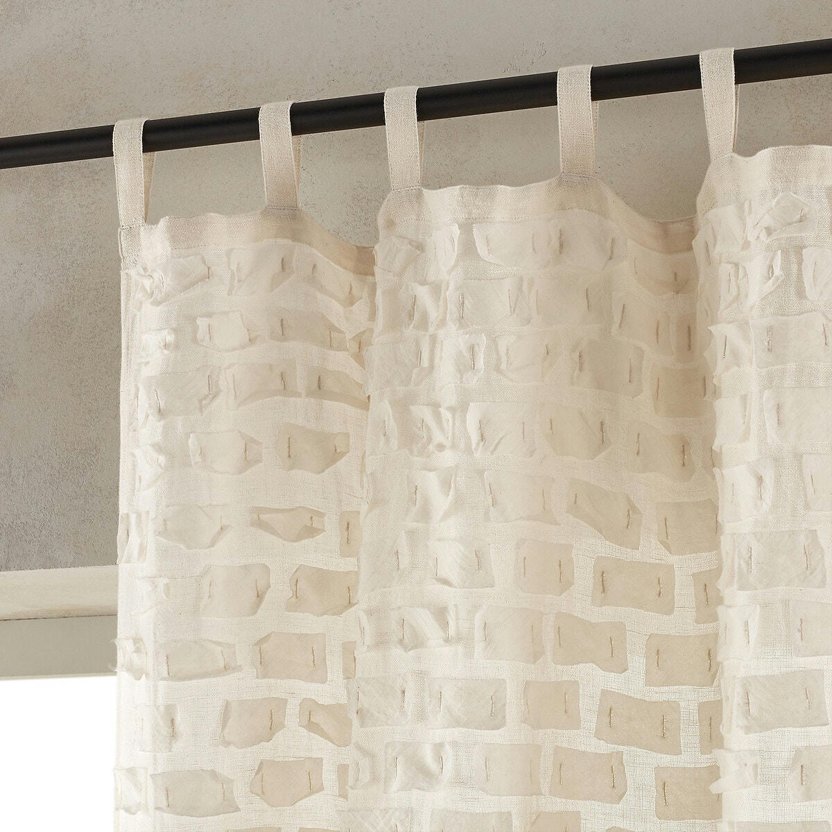 Voilage en coton et lin, Melton