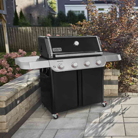 Pack barbecue gaz Genesis E-415   housse premium - Weber