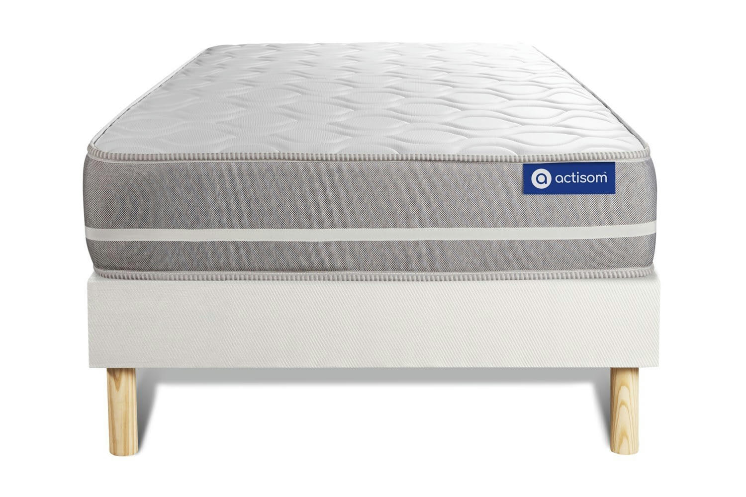 ACTIFLEX TOUCH - Ensemble 80x200 cm sommier kit blanc
