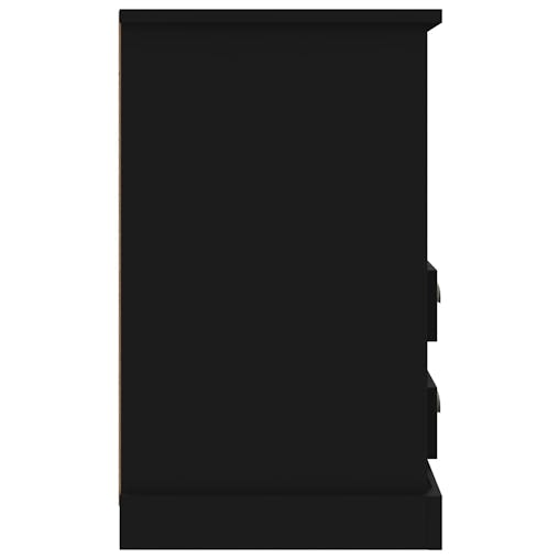 NNEVL Bedside Cabinets 2 pcs Black 43x36x60 cm