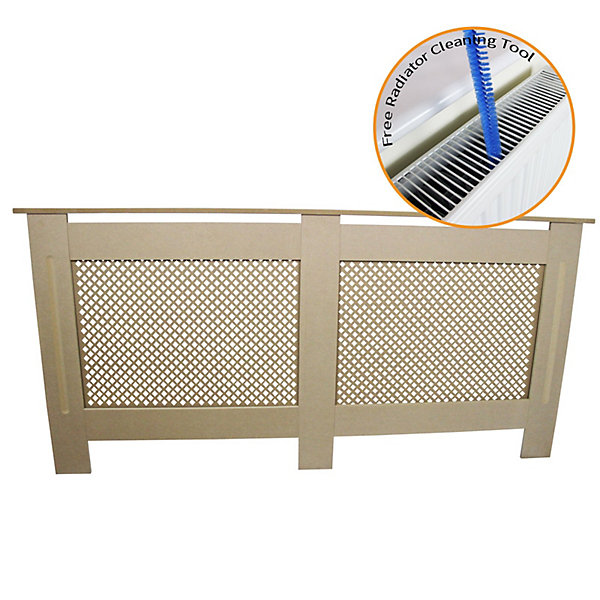 Cache Radiateur en MDF Naturel de 172cm de Large