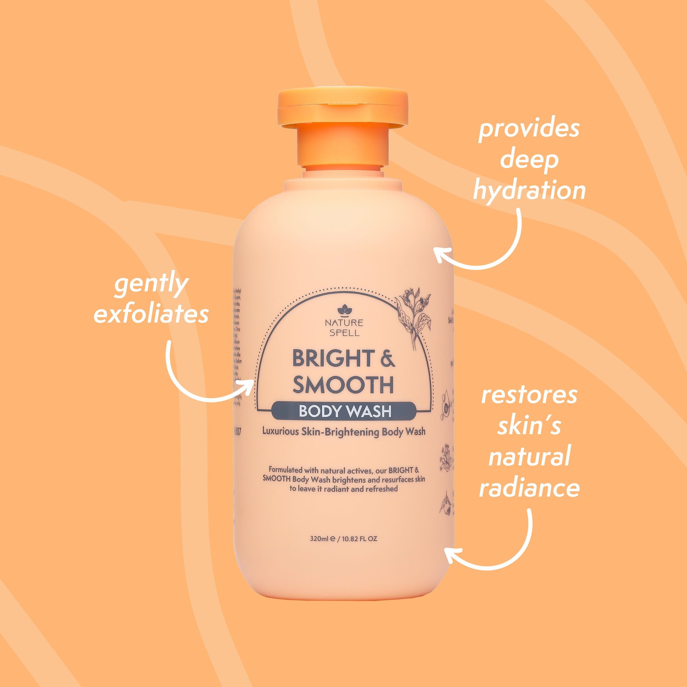 Nature Spell Bright & Smooth body wash 320ml