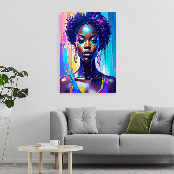Obraz nowoczesny do salonu, Abstrakcja Portret Kobiety 20x30