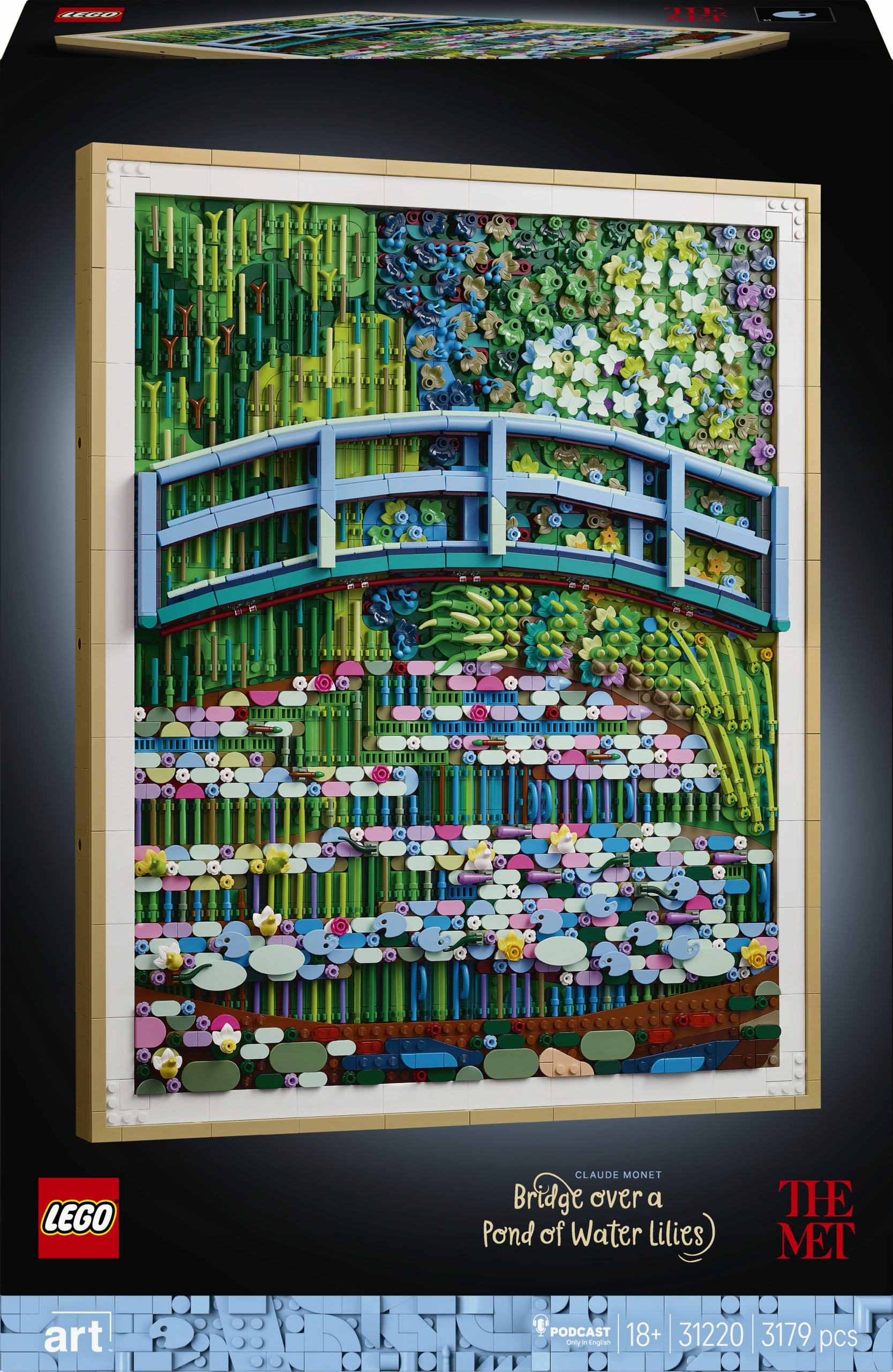 LEGO Art Claude Monet - Most nad stawem z liliami wodnymi 31220