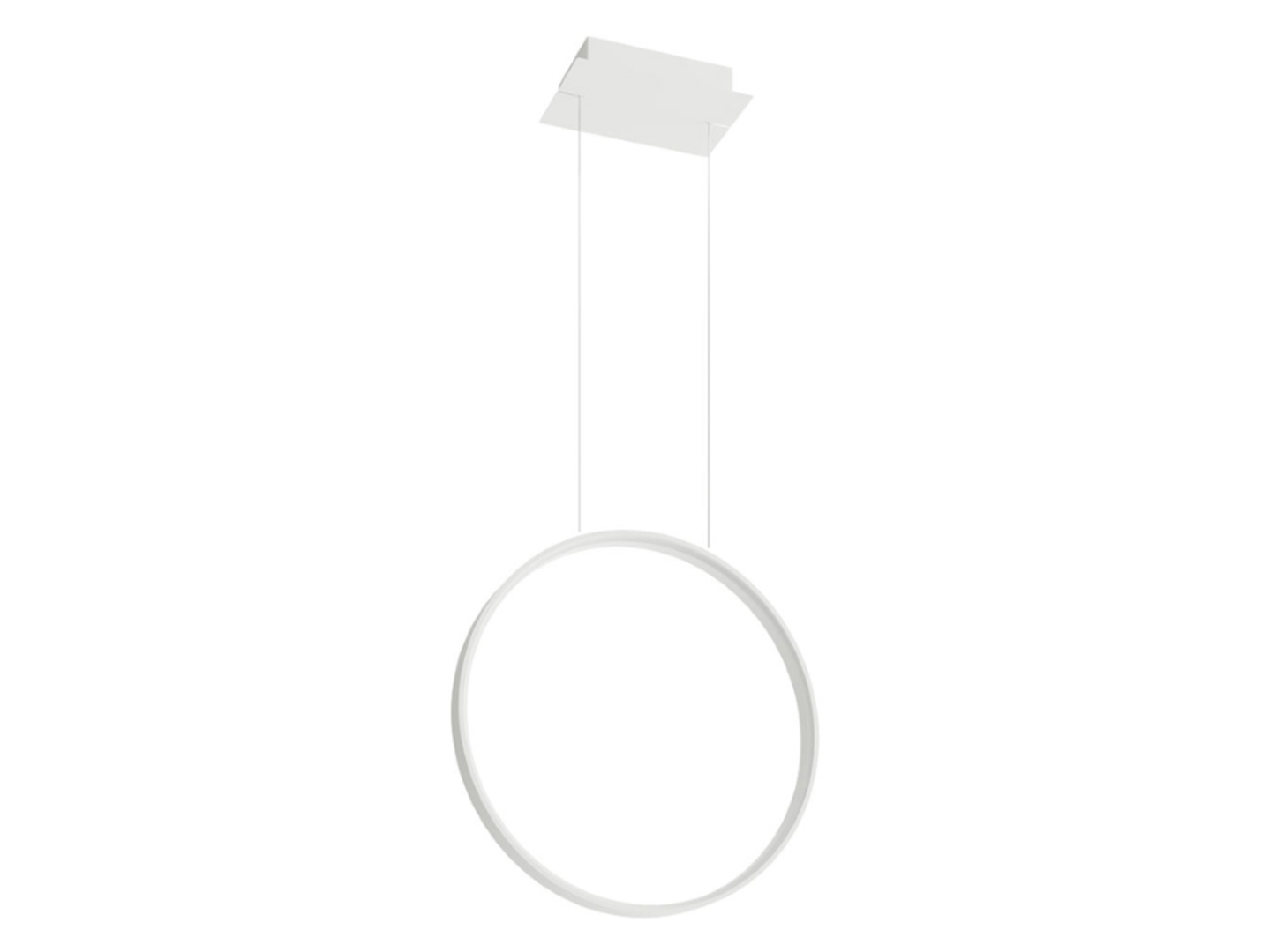 Lampa wisząca Rio LED aluminiowa biała