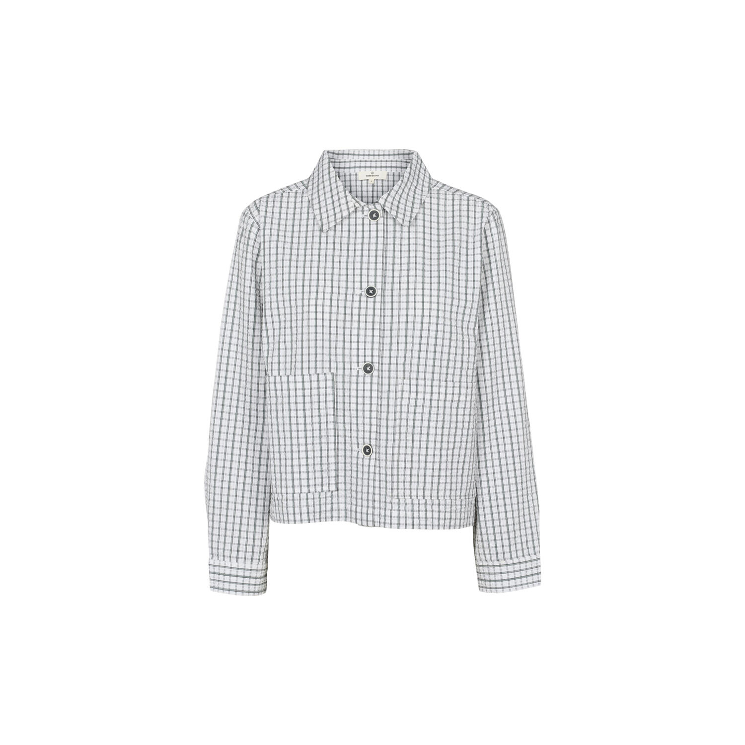Asta Short Jacket, w. white / asphalt