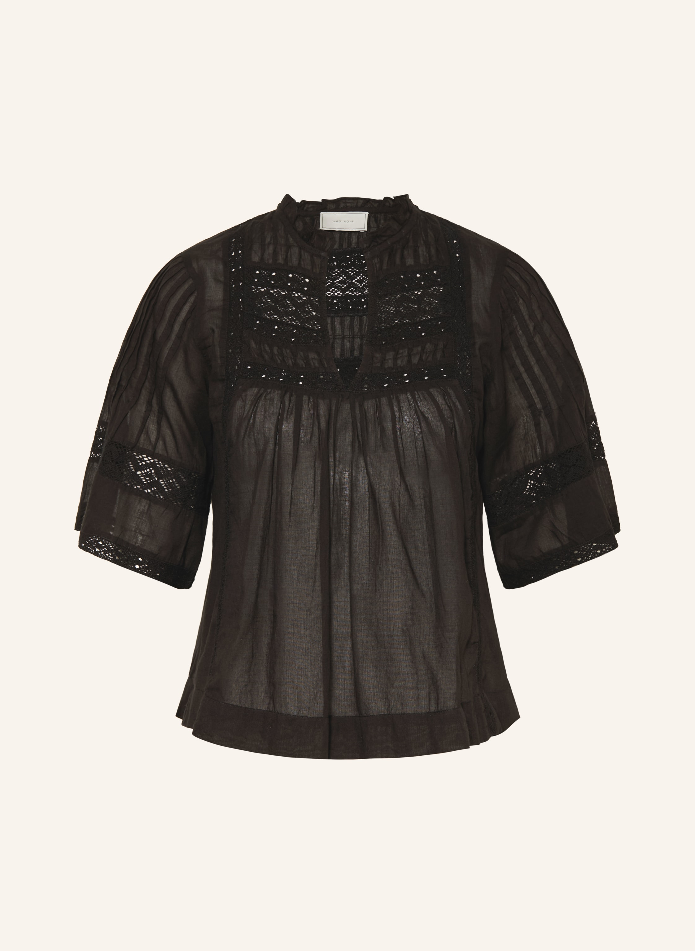 NEO NOIR Blusenshirt SIAMA mit Spitze