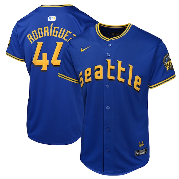 Julio Rodríguez Seattle Mariners Nike Youth City Connect Limited Player Jersey - Navy