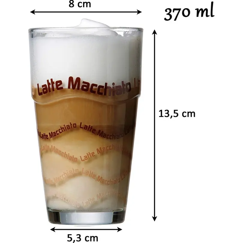 Latte Macchiato Glas 8-teilig Sana