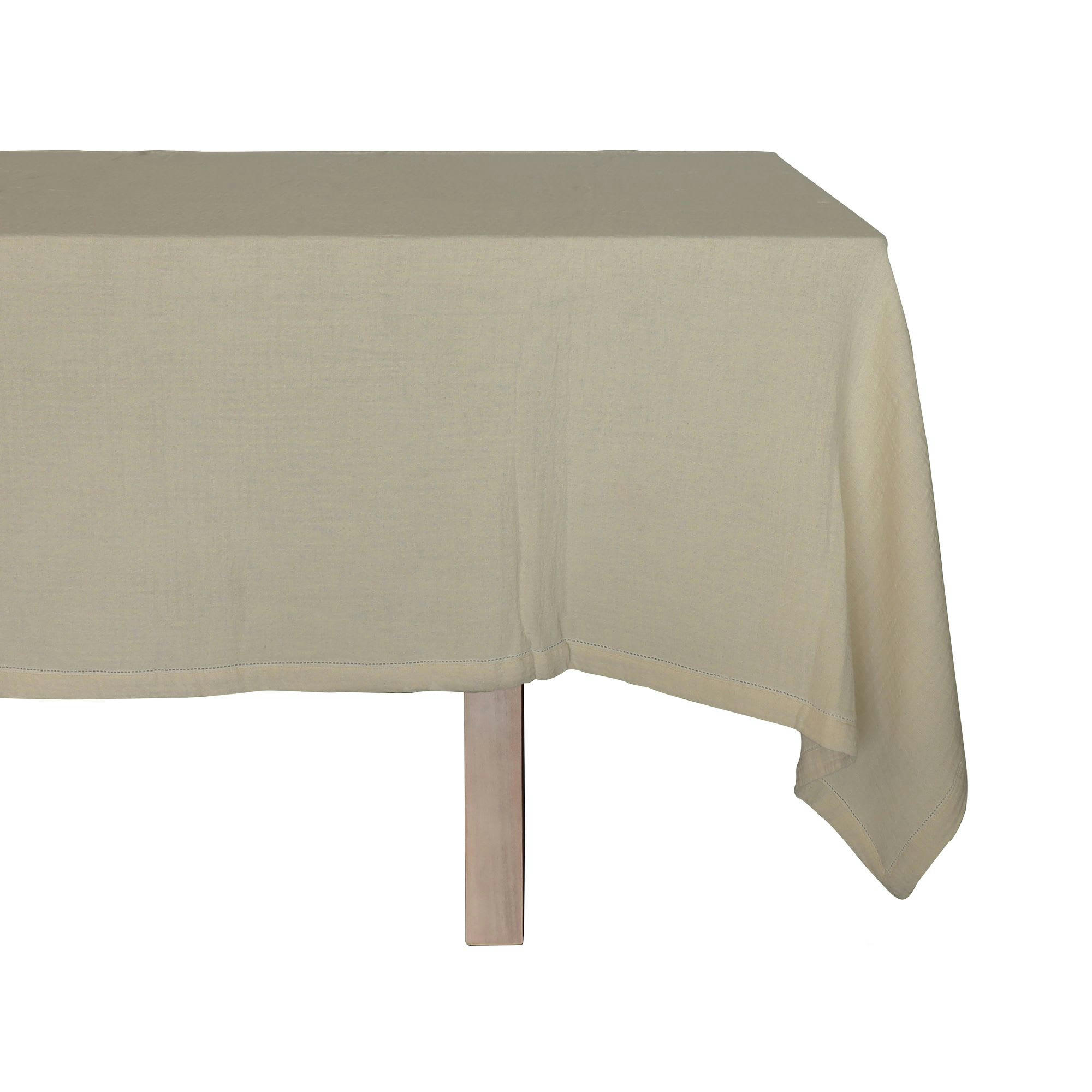 ORIGIN - Nappe en coton beige 150x250cm
