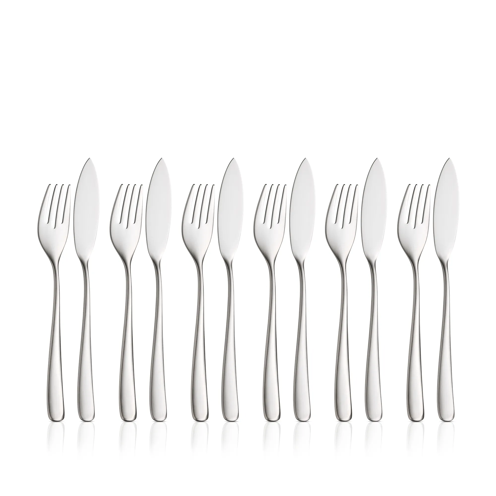 Fish Cutlery Set Vision, Cromargan protect®, 12-piece