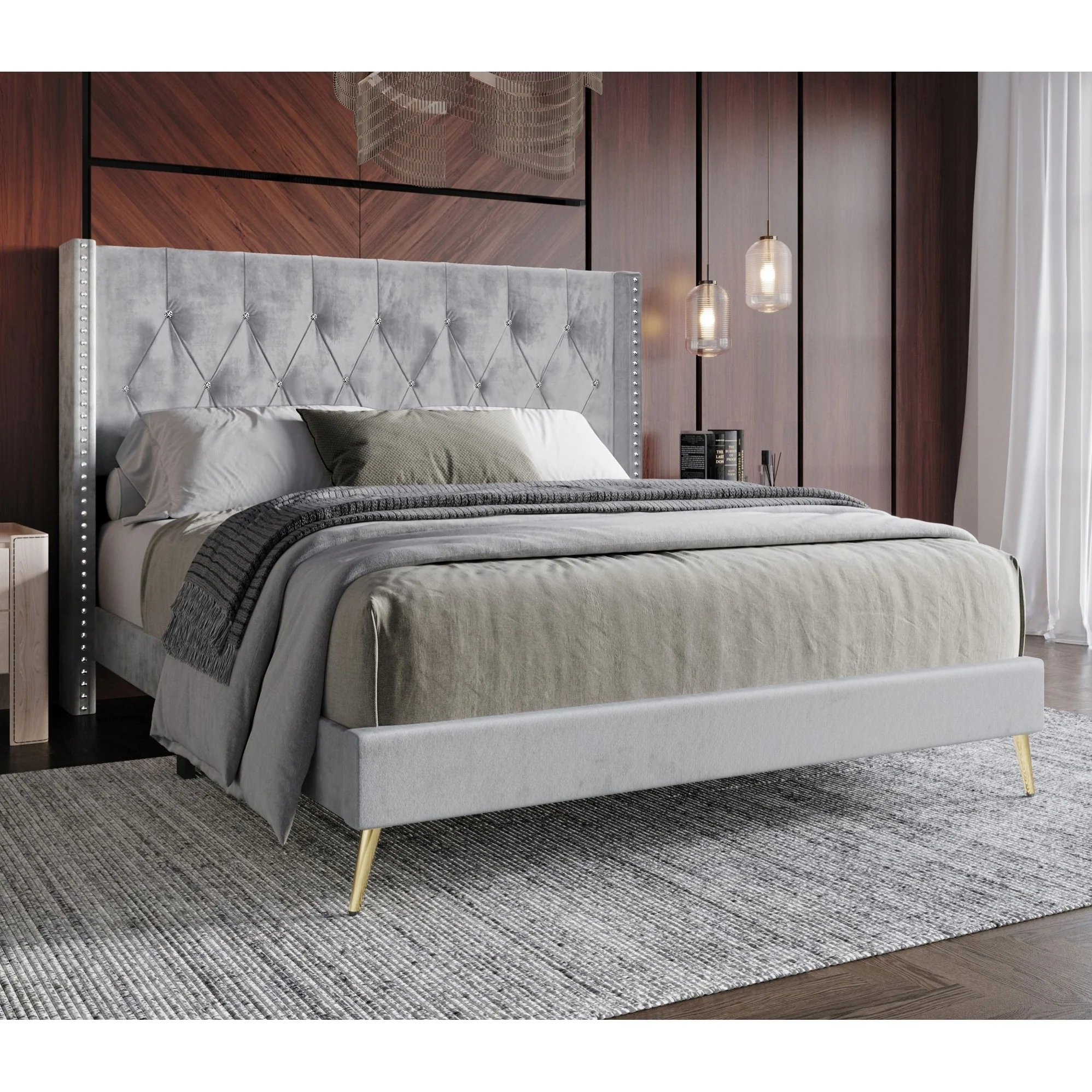 Homer Tufted Upholstered Platform Bed