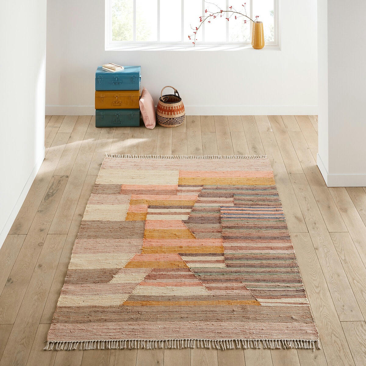 Tapis tissé plat en coton, Kanta