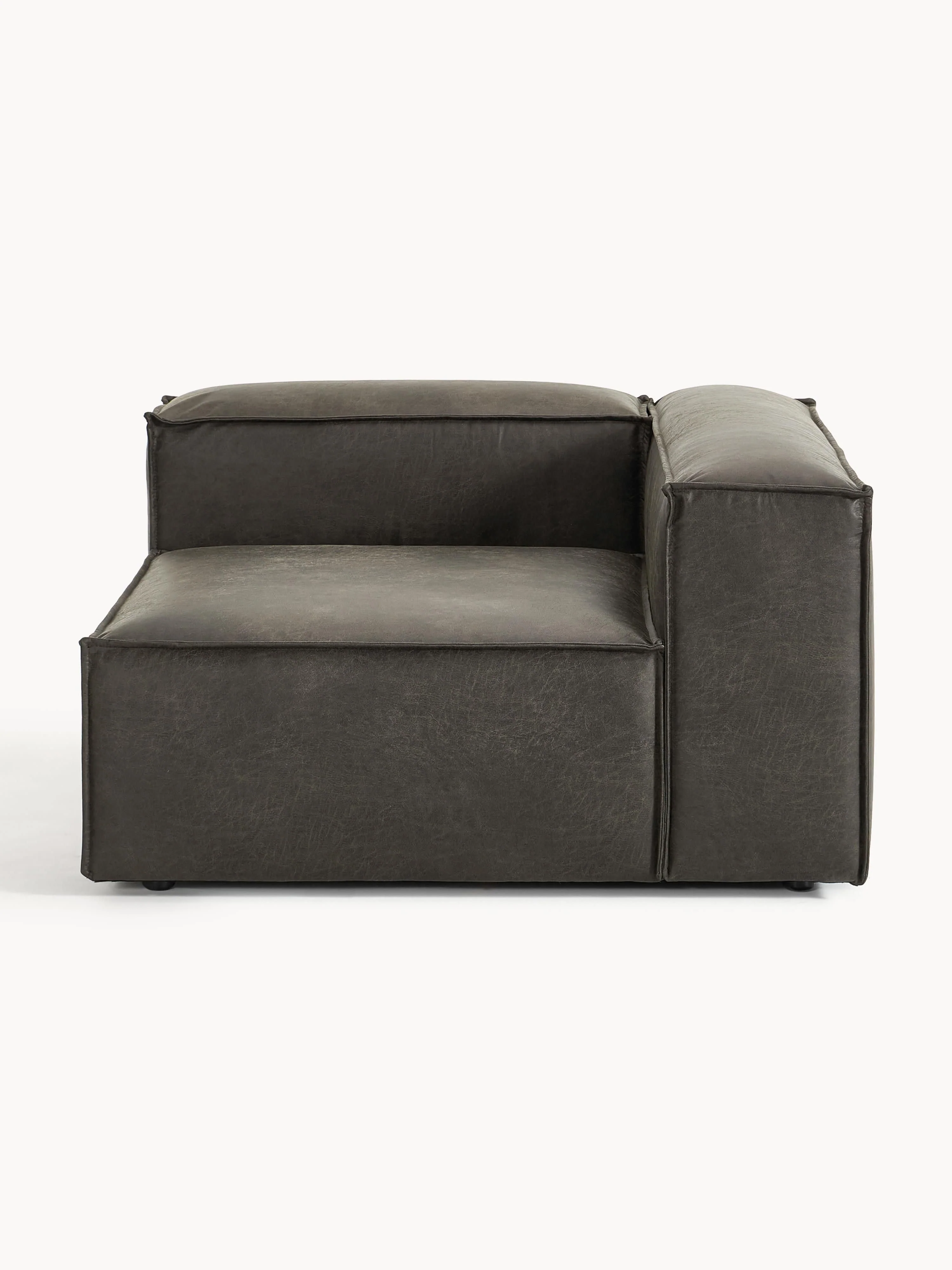 Eckmodul Lennon aus recyceltem Leder