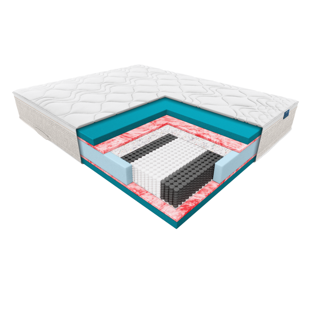 Materac Hybris Janpol 80x200 cm Biaxial Grey