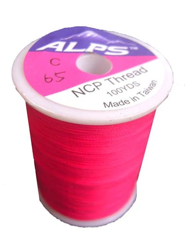 Alps 100yds of Hot Pink Rod Wrapping Thread - Size C (0.2mm) Rod Binding Cotton