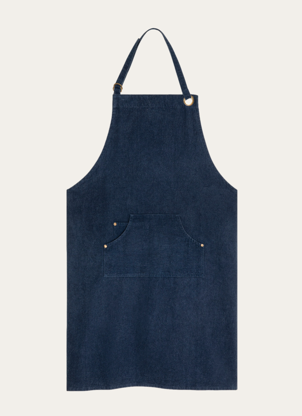 TABLIER EN CANVAS AVEC OEILLETS VERT KAKI