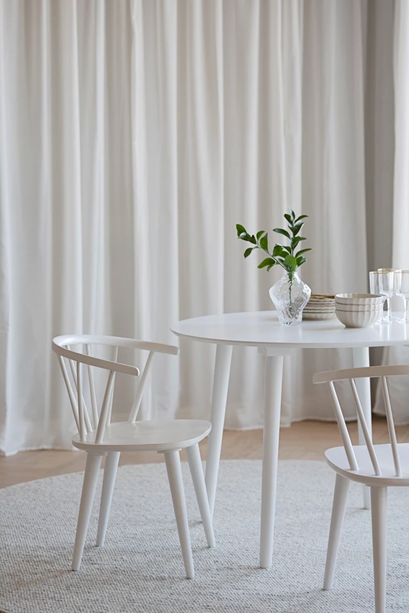 Rowico Home Carmen Houten Spijlenstoel Wit