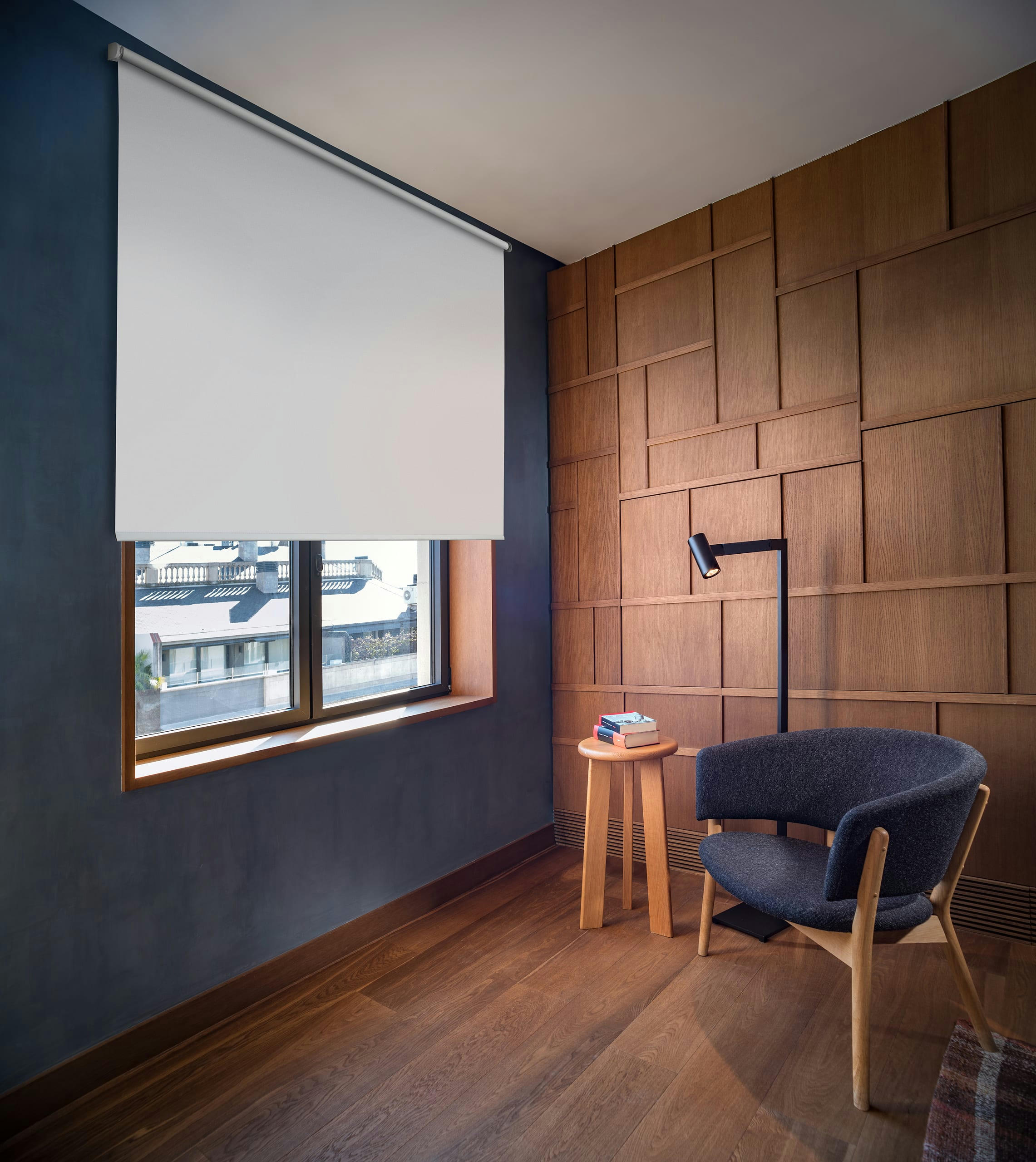 BLACKOUT - Store enrouleur occultant blanc 115 x 190 cm