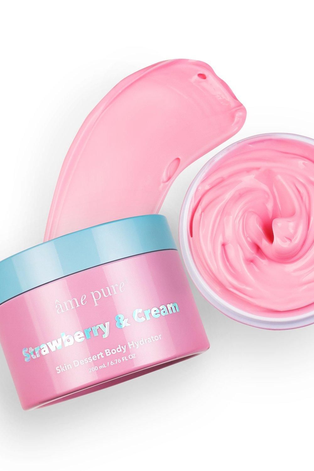 âme pure STRAWBERRY & CREAM | SKIN DESSERT - Body Moisturizer For Extra Dry Skin
