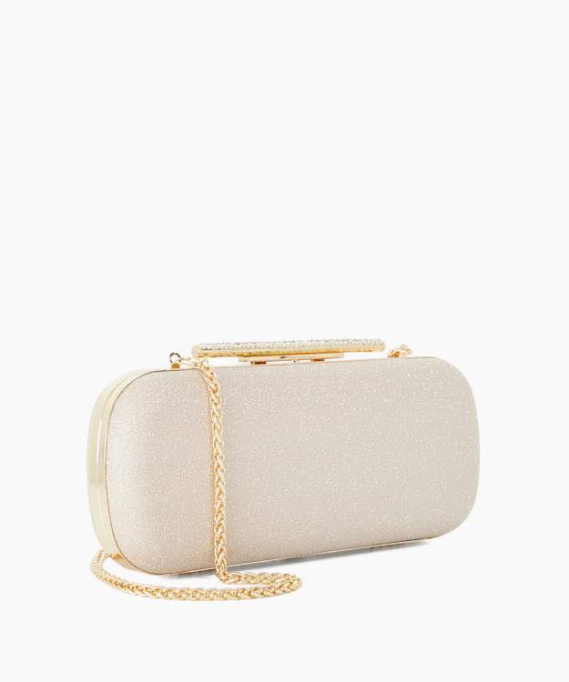 Body Gold - Structured Chain Strap Clutch Bag