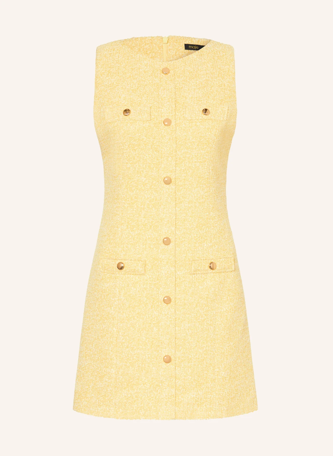 maje Bouclé-Kleid mit Glitzergarn