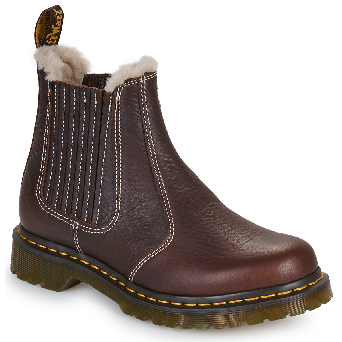 Dr. Martens - 2976 Leonore II Chelsea Boot Dark Brown Grizzly - Brown